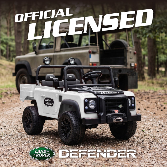 M3 24V two seater Land Rover Defender ride on car product dimensions