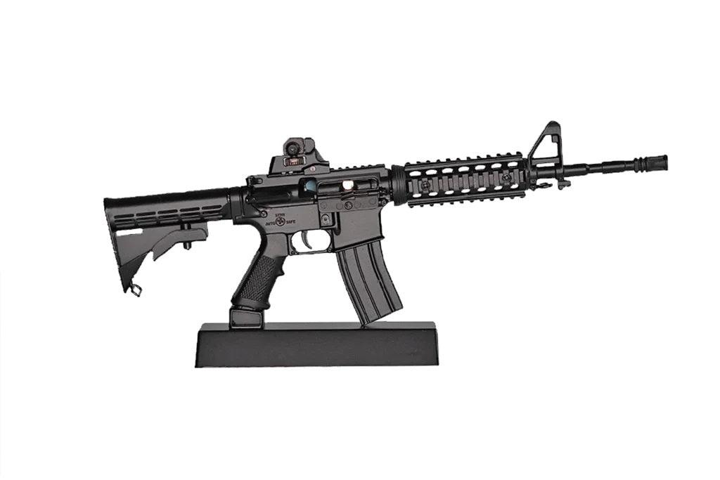 Miniature 1:3 Scale Model Mini AR-15 Diecast Metal Building Kit - Blac ...