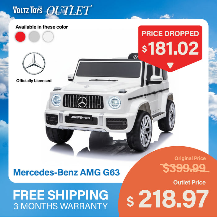 Mercedes-Benz AMG G63 12V Ride on Car with Remote Control and Leather Seat, Licensed