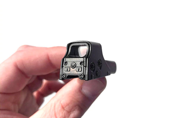 Miniature 1:3 Scale Model Mini Holographic Sight Diecast Metal Building Kit Attachment