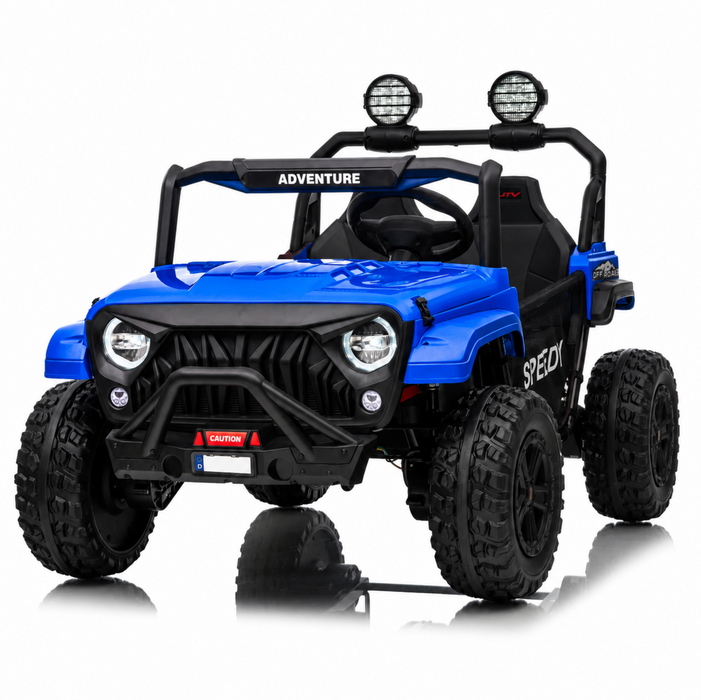 24V 2 Seater Electric UTV Ride-On Car for Kids – [Reinforced Metal Frame] | Jeep-Style Buggy with Remote Control