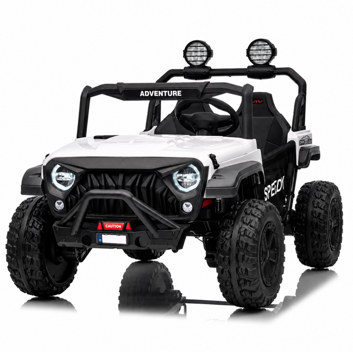 24V 2 Seater Electric UTV Ride-On Car for Kids – [Reinforced Metal Frame] | Jeep-Style Buggy with Remote Control