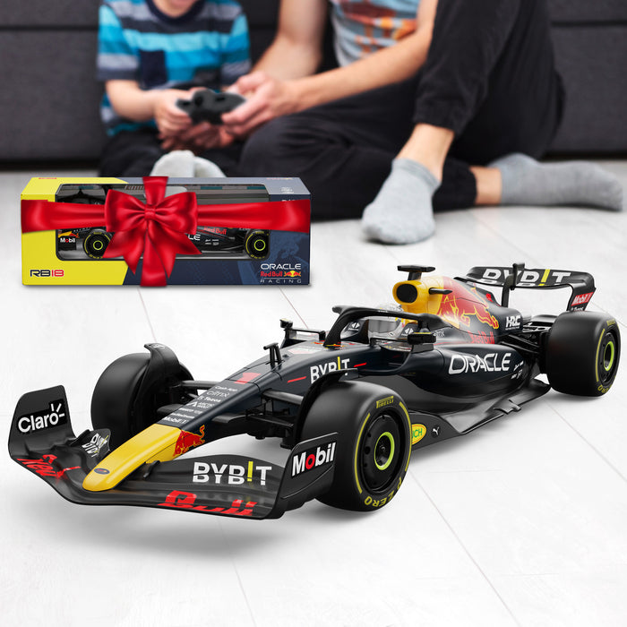 Oracle Red Bull Racing RB18 RC Car 1/12 Scale Licensed Remote Control Toy Car, Official F1 Merchandise by Rastar