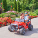 Jeep Wrangler 12V 2 Seater Classic Ride on Car Toy with Remote Control and MP3 Player