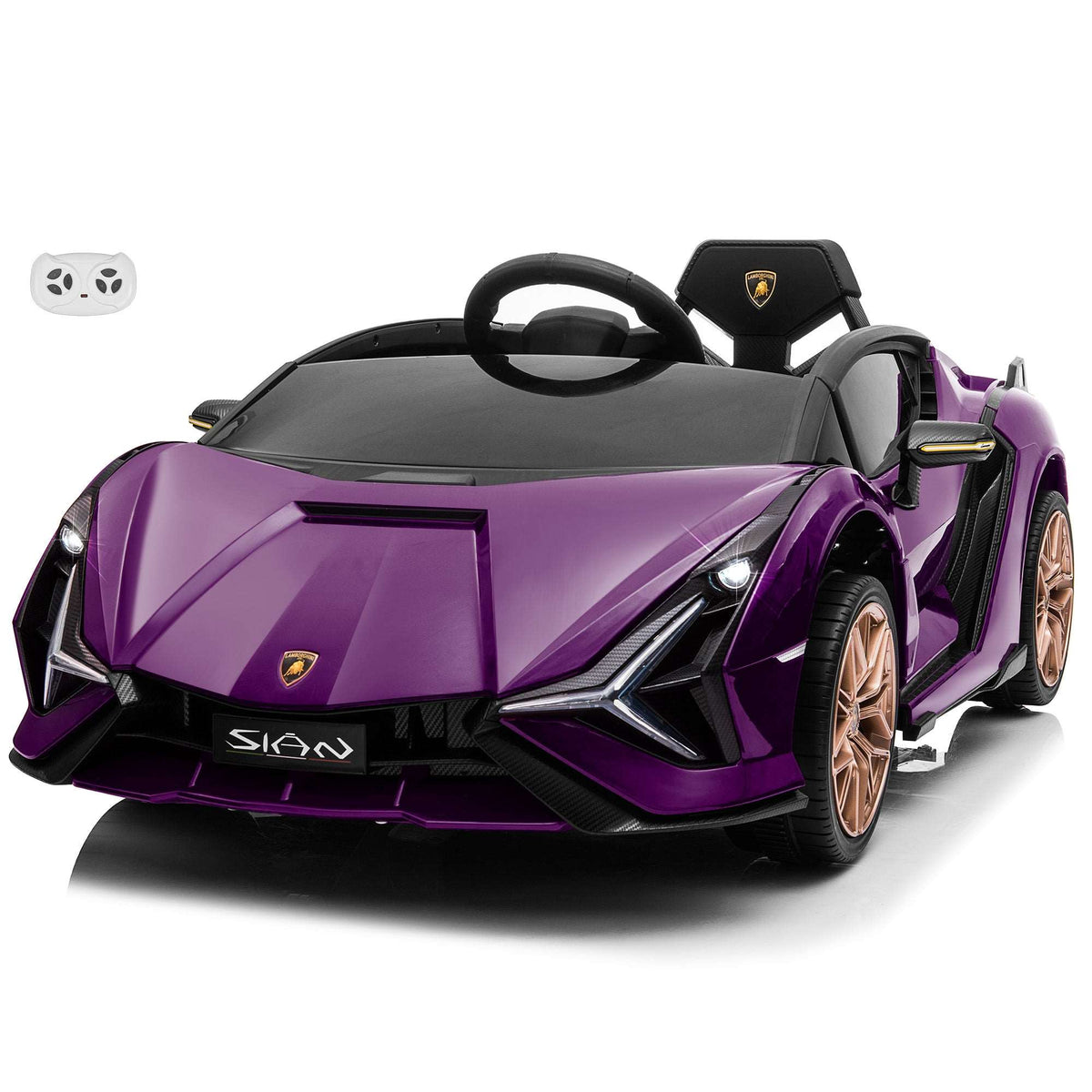 Lamborghini SIAN FKP 37 12V Ride on Car with Scissor Doors and