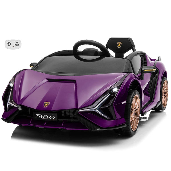 Lamborghini SIAN FKP 37 12V Ride on Car with Scissor Doors and