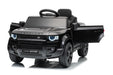 Black Land Rover Defender 110 kids ride-on car product view