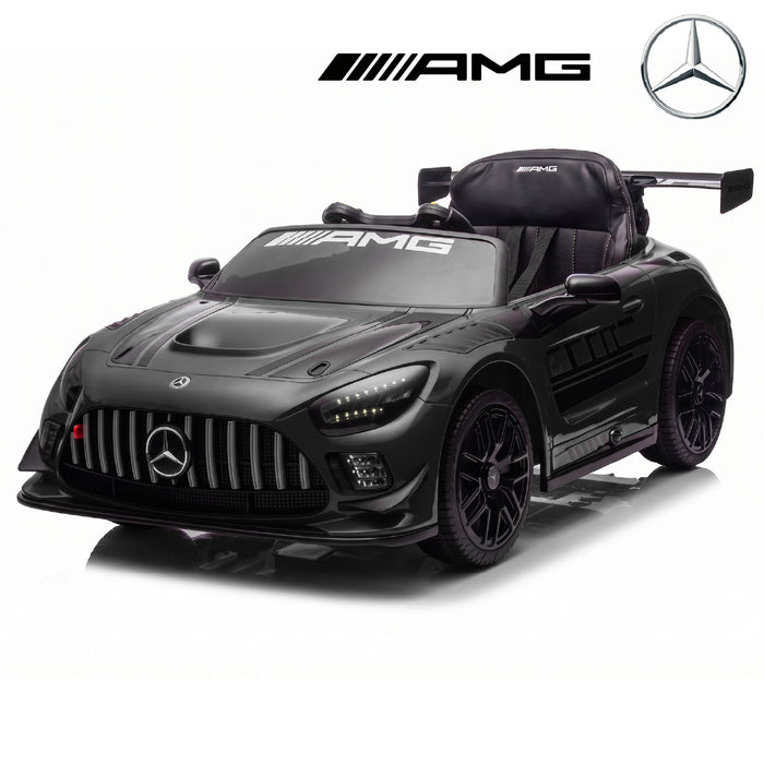 Licensed Mercedes-AMG GT3 24V Kids Ride-On Car with Remote and Leather Seat