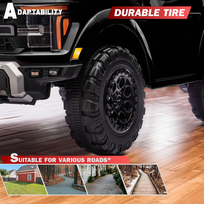 Licensed Ford F-150 Raptor 12V Ride-On Truck for Kids – Dual 25W Motors, Remote Control, LED Lights & Music