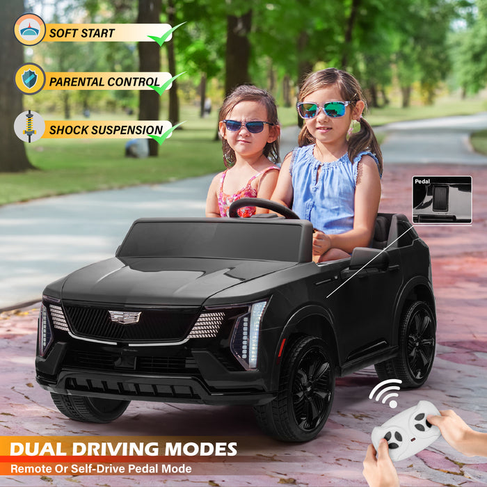 Cadillac Escalade IQ 24V 2 Seater Ride on Car for Kids with Remote Control, Open Doors, LED Lights and Music