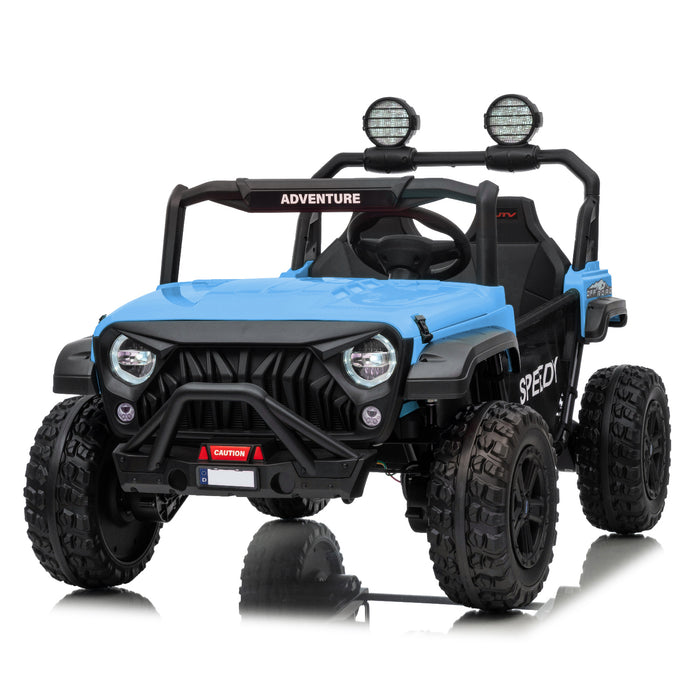 24V 2 Seater Electric UTV Ride-On Car for Kids – [Reinforced Metal Frame] | Jeep-Style Buggy with Remote Control
