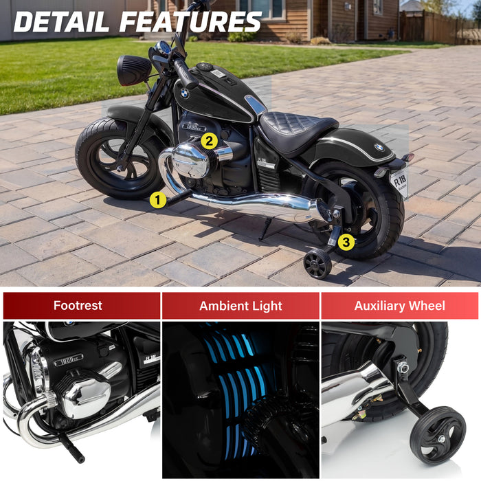 BMW R 18 kids electric motorcycle for 8 plus years with auxiliary wheels