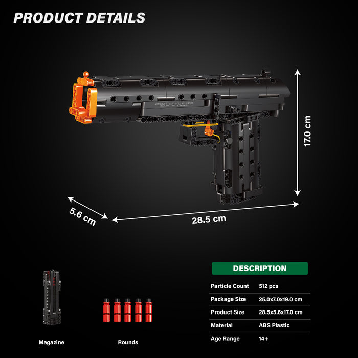 MouldKing Desert Eagle Gun Toy Brick