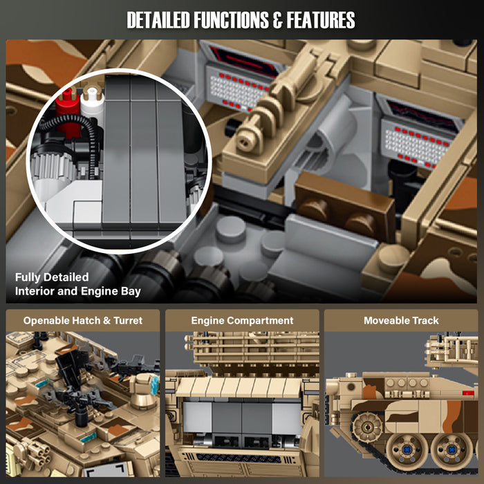 Panlos M1A2 Abrams Tank Brick