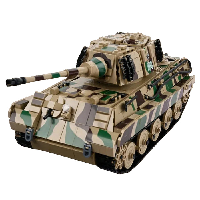 Panlos 632016 Char lourd allemand King Tiger de la Seconde Guerre mondiale en briques