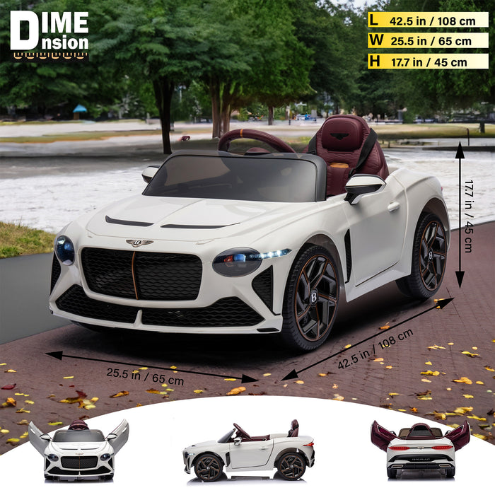 Bentley Bacalar 12V Ride on Car for Kids with Remote Control, LED Lights and Music