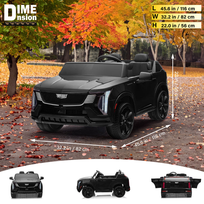 Cadillac Escalade IQ 24V 2 Seater Ride on Car for Kids with Remote Control, Open Doors, LED Lights and Music