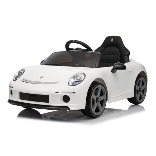 White Porsche 911 kids ride on car for children electric vehicle
