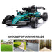 Powerful 24V dual motors on kids F1-style electric car – Aston Martin licensed