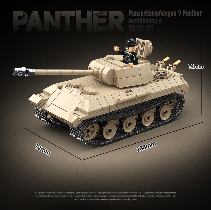 Pantehr V Tank - 472Pcs