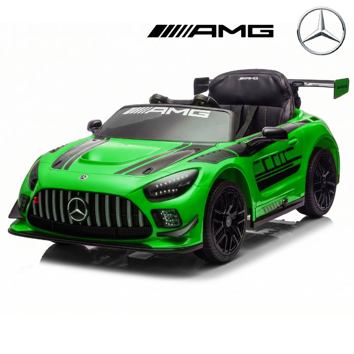 Licensed Mercedes-AMG GT3 24V Kids Ride-On Car with Remote and Leather Seat