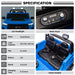 Black Chevrolet Colorado 24V licensed kids ride-on truck with LED headlights and realistic design