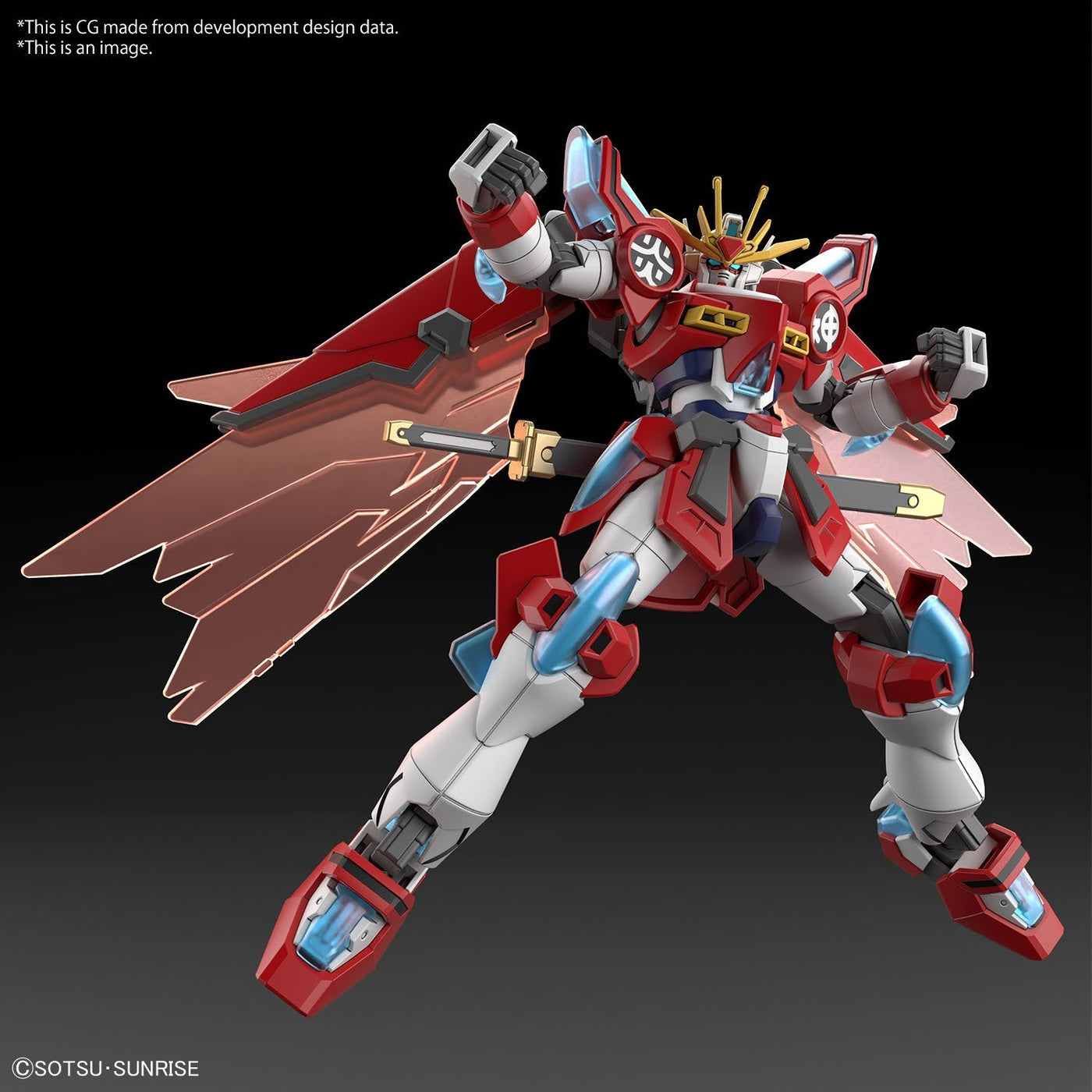 Original Google Building HG 1/144 Shin Burning Gundam — Voltz Toys