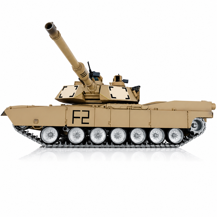 Heng Long® 1/16 M1A2 Abrams RC Battle Tank – Professional Edition, Full Metal Upgrade, Infrared Battle System, Smoke & Real Sound