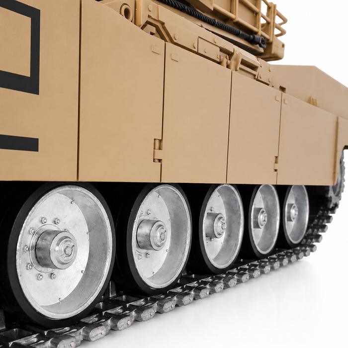 Heng Long® 1/16 M1A2 Abrams RC Battle Tank – Professional Edition, Full Metal Upgrade, Infrared Battle System, Smoke & Real Sound
