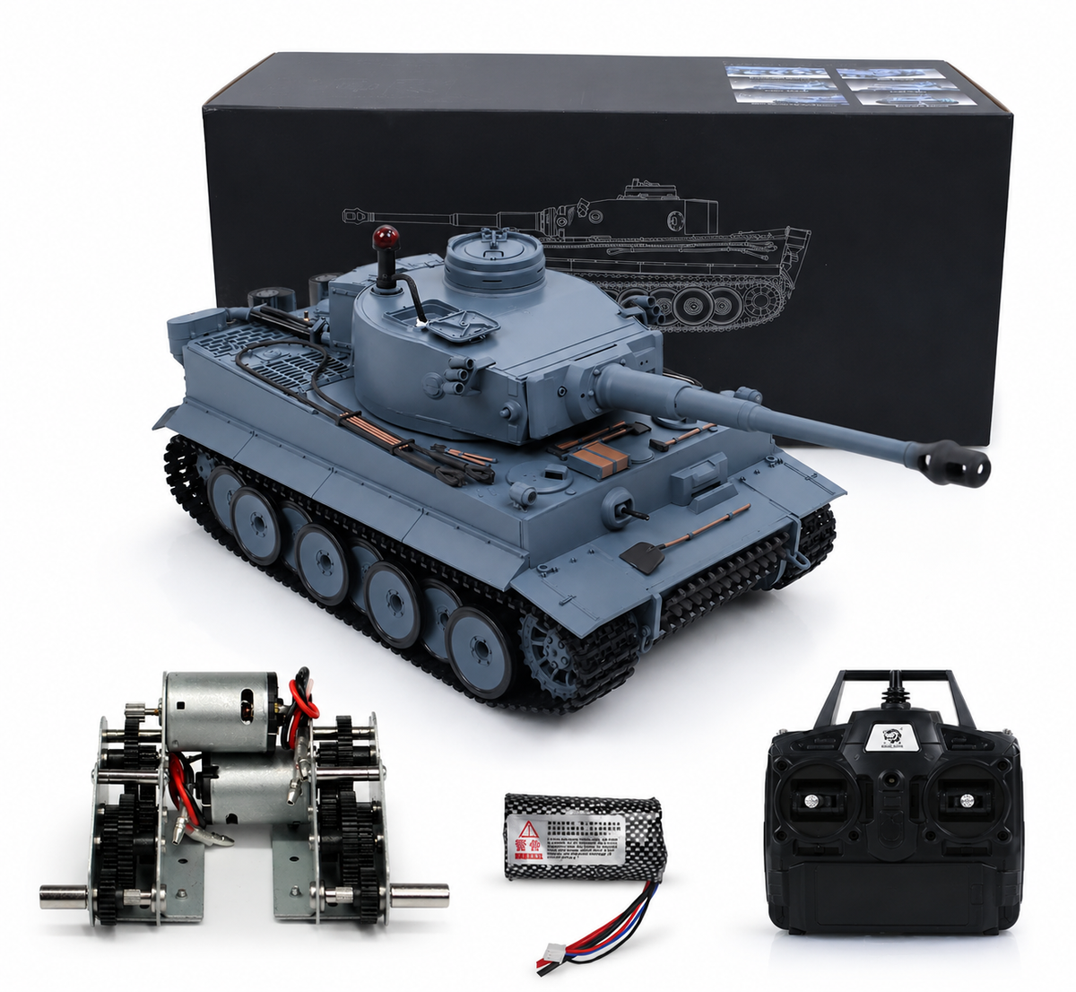 HENG LONG社製 バトルタンク 1/16 Heng Long® 1/16 Tiger I RC Battle Tank – Upgraded Version — Voltz Toys