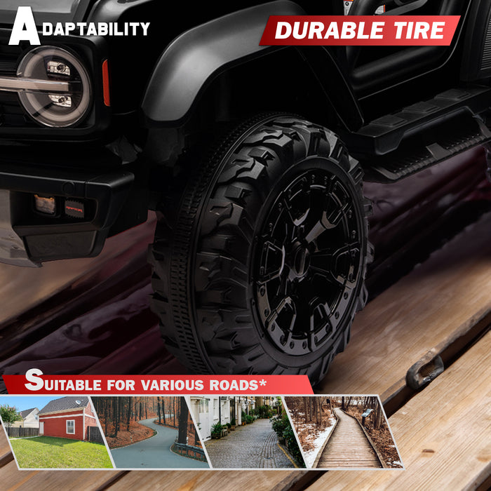 Kids electric ride on car with Bluetooth music and LED lights