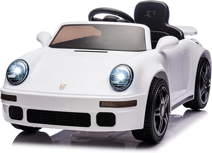 Ride on car for kids Porsche 911 with LED headlights and music