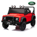 Officially licensed Land Rover Defender 24V kids ride-on car in red