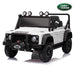 Officially licensed Land Rover Defender 24V single-seat kids ride-on car in white