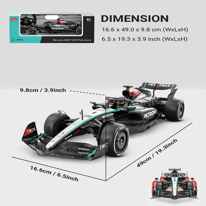 Mercedes-Benz F1 W15 EQ Performance 1/12 Scale Licensed Remote Control Toy Car, Official F1 Merchandise by Rastar