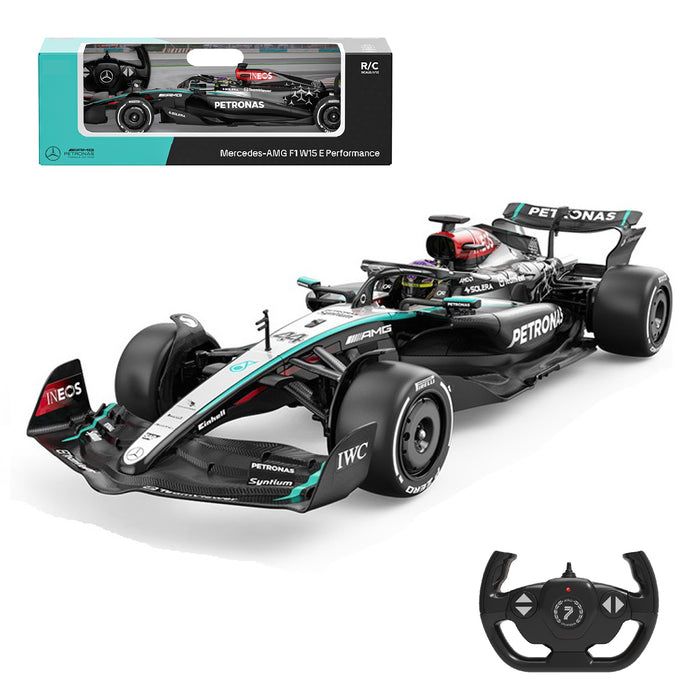 Mercedes-Benz F1 W15 EQ Performance 1/12 Scale Licensed Remote Control Toy Car, Official F1 Merchandise by Rastar