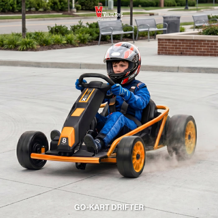 Go Kart 24V High-Speed Outdoor Racer Drifter with Seat Belt