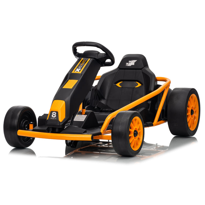Go Kart 24V High-Speed Outdoor Racer Drifter with Seat Belt
