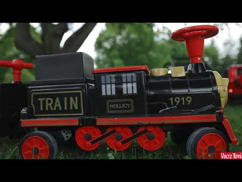 Locomotive Train 12V Ride on Train Car Toy for Kids and Parents