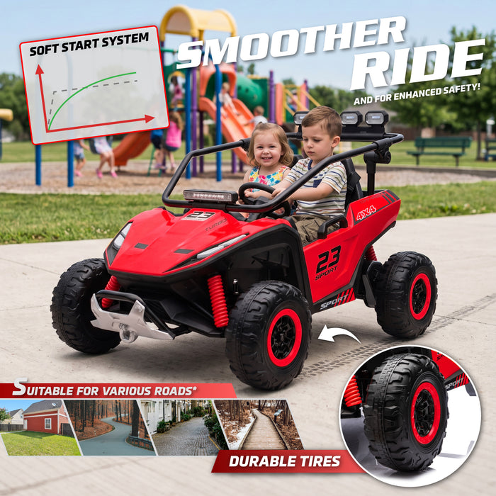 Desert Strike Buggy 24V 2 Seater Kids Ride-On UTV with LED Lights