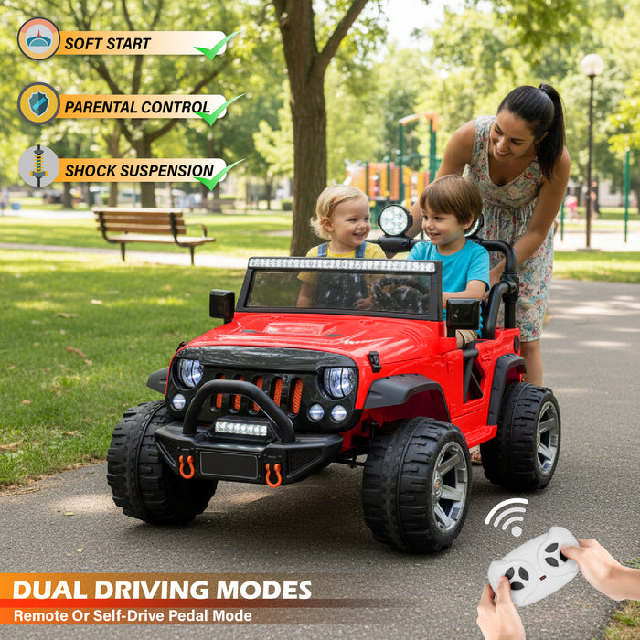 Jeep Wrangler 12V 2 places Classic Ride on Car Toy avec télécommande et lecteur MP3 