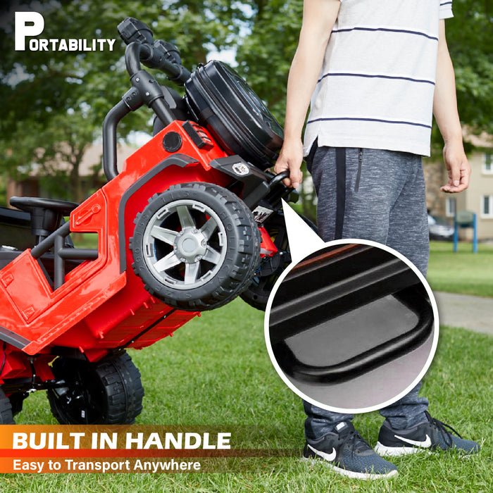 Jeep Wrangler 12V 2 places Classic Ride on Car Toy avec télécommande et lecteur MP3 