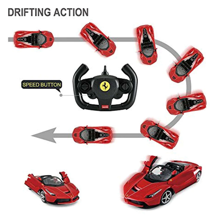 Remote Control Red Ferrari Ferrari LaFerrari Aperta RC Car 1/14 Scale Licensed Remote Control Toy ...