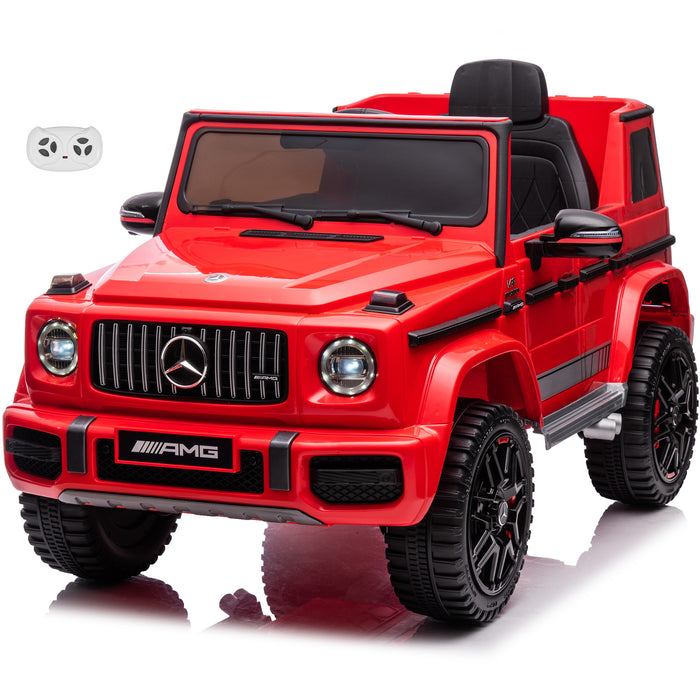 Mercedes Benz AMG G63 24V Kids' Ride On Car with Parental Remote Control, LED Lights, Leather Seat and MP3, Licensed