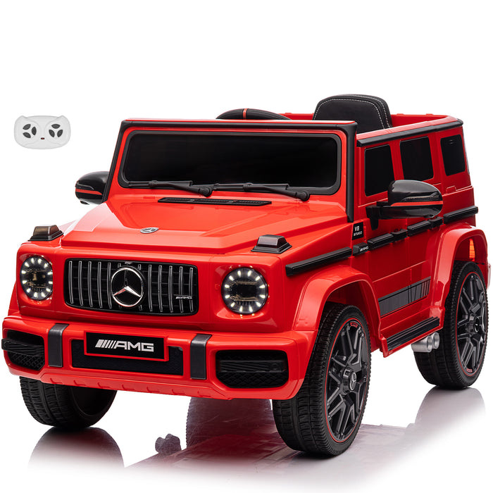 Mercedes-Benz AMG G63 12V Ride on Car with Upgraded Doors Remote Control and Leather Seat, Licensed