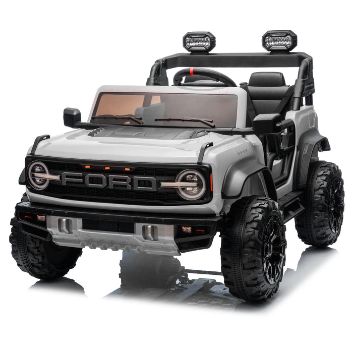 YOFE 24V Ride On Toy For Big Kids,Ford Bronco Raptor 2 Seater Kids Electric Vehicle