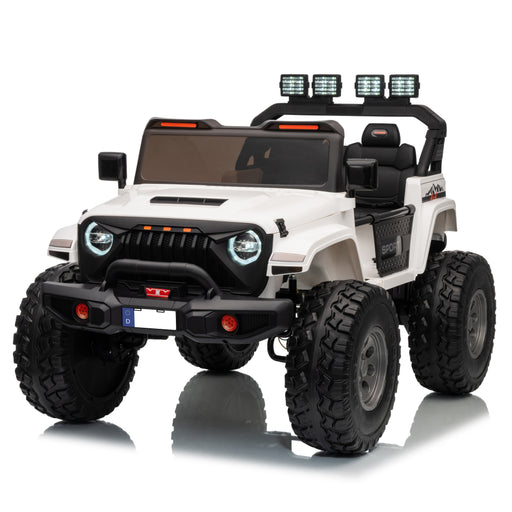 Ride on Jeep truck for kids white image