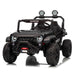 Stylish ride-on jeep car for kids with chrome details and working lights