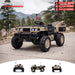 Vanguard 24V kids UTV ride-on car in beige, electric 2-seater off-road ride on truck for children, featuring rugged wheels, adventure styling, and realistic utility vehicle design.