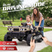Vanguard UTV dual driving mode kids ride-on car, 24V electric off-road ride on toy with parent remote control style driving, manual operation, and safe outdoor fun for children.